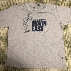 New Balance Movin Easy Grey XL Shirt